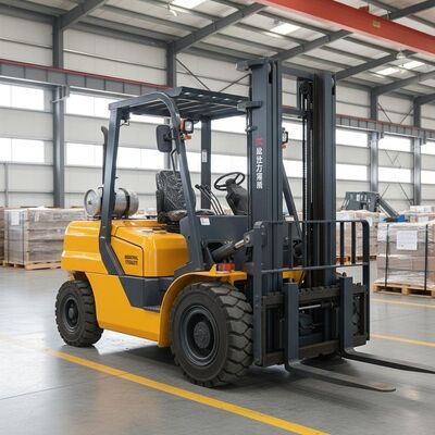 Schwerlaststapler mit Elektro-, Diesel- oder Benzinantrieb, entwickelt für robuste industrielle Materialtransportaufgaben