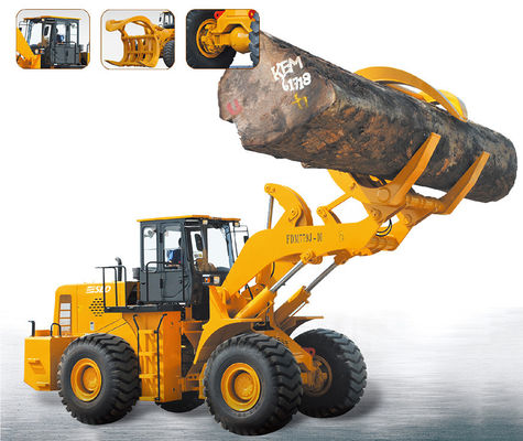 Holz 10T hält Traktor-hydraulischen Klotz-Lader mit Anhänger-Bauernhof fest