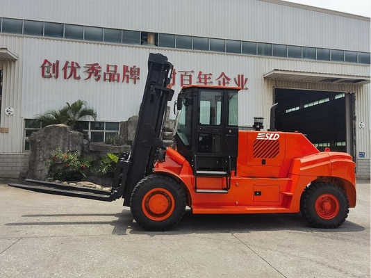 Orange Rot Schwerhebeforklift mit 3000 mm Masthebehöhe