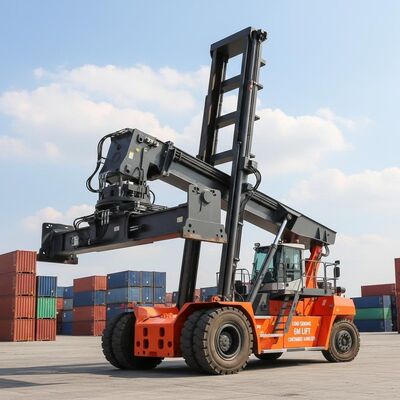 Lastabhängiges Hydrauliksystem-Containerstapler mit 6 Metern Hubhöhe, ausgelegt für den Transport und das Verladen von Containern