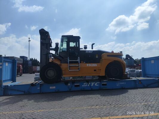 Container Handling 28 Ton High Lift Diesel Forklift Truck FD280 5500mm Mast