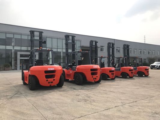 FD70 6m 7 Ton Diesel Forklift Truck With volle freie Triplex