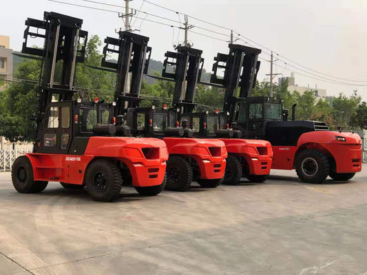 Orange Rot Schwerhebe-Forklift mit kundenspezifischer Nennlast 15000kgs