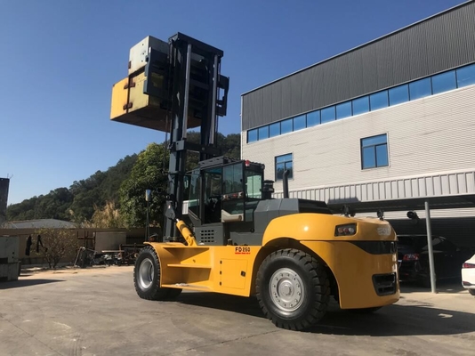 15000 kg Orange Rot Schwerlast Gabelstapler mit Yuchai Motor und 45-90 Grad Neigungswinkel